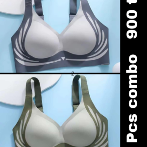 Seamless bra Premium Quality- (Gray+Green)