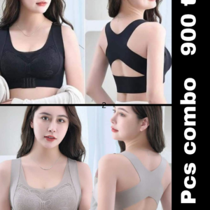 Premium Quality Magic bra- (Black+Ash)