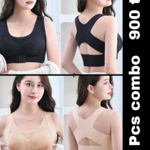 Premium Quality Magic bra- (Black+Skin)