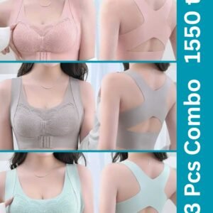 Premium Quality Magic bra- (Pink+Ash+ Paste)