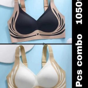 Seamless bra Premium Quality- (Black+Skin)