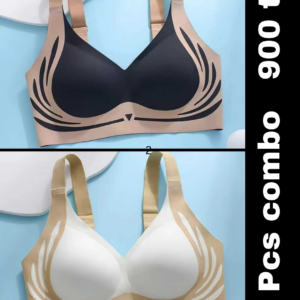Seamless bra Premium Quality- (Black+Skin)