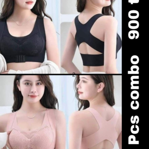 Premium Quality Magic bra- (Black+Pink)